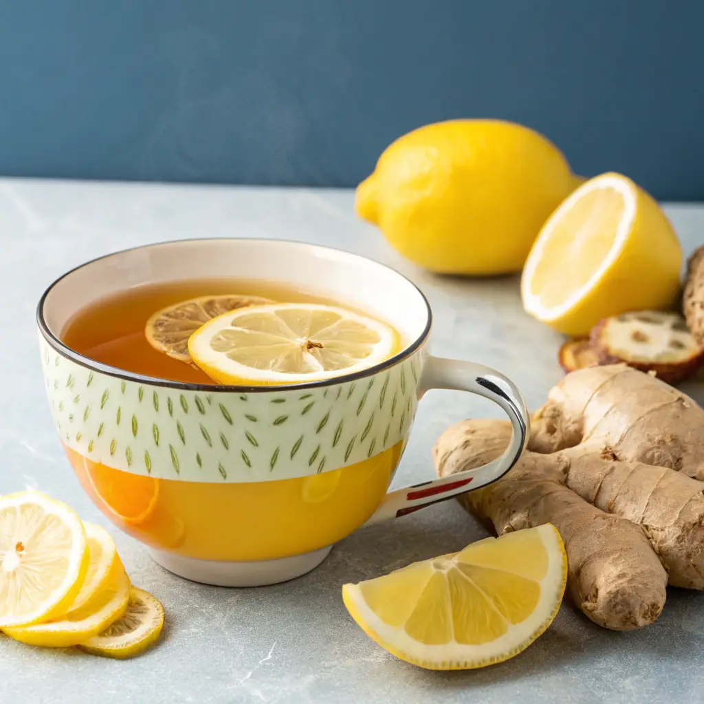 Calming Lemon & Ginger Herbal Tea